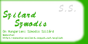 szilard szmodis business card