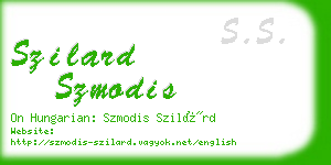 szilard szmodis business card